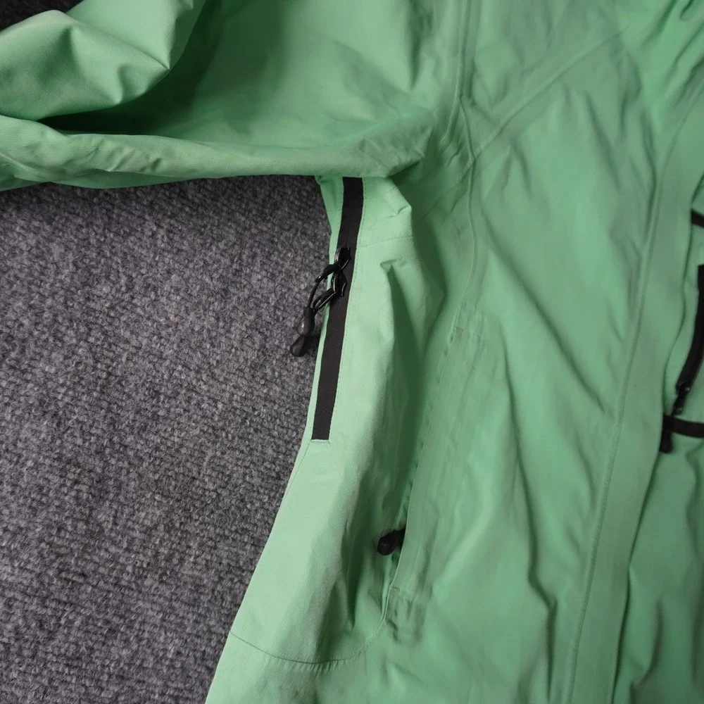 Marker Gore-Tex Hooded Ski Jacket Women's Size‎ 8 Waterproof Windproof Green